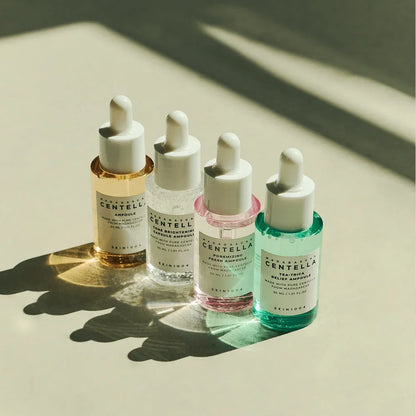 Skin1004 Korean Skincare Centella 4-Piece Set - Serum+Ampoule+Toner+Cream for Sensitive Skin